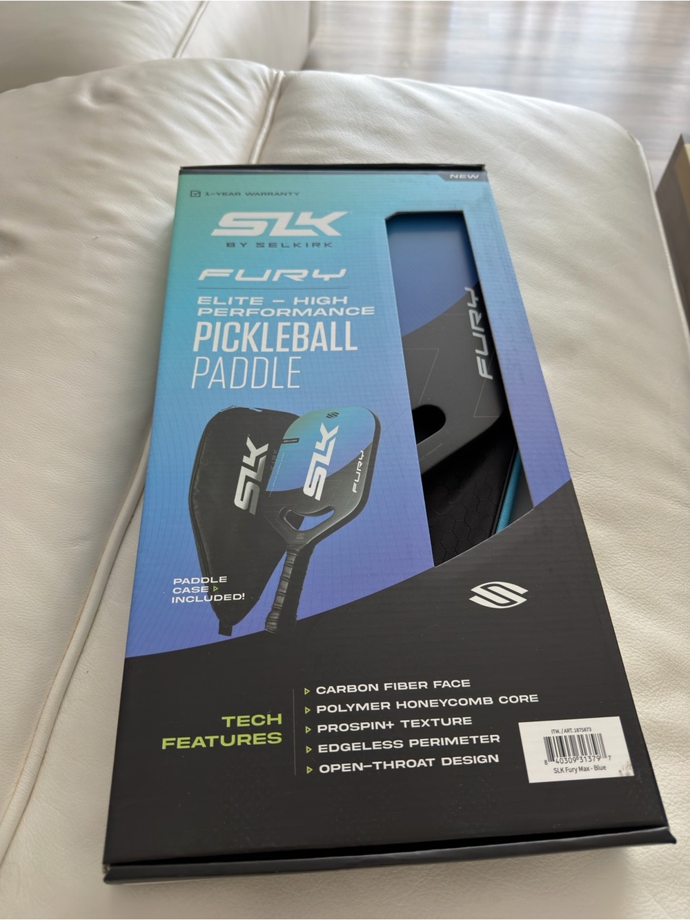 SLK Fury Elite Pickleball Paddle - Blue/Black